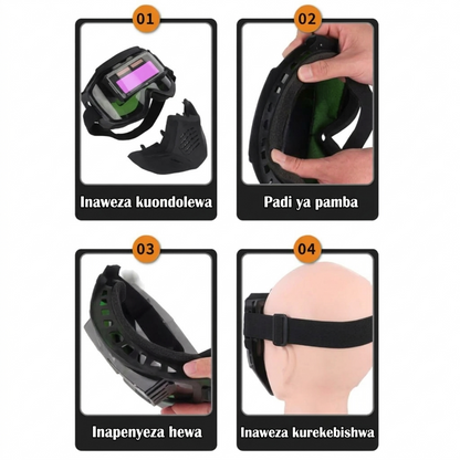 Kofia ya Kisasa ya Kuchomelea yenye Auto-Darkening